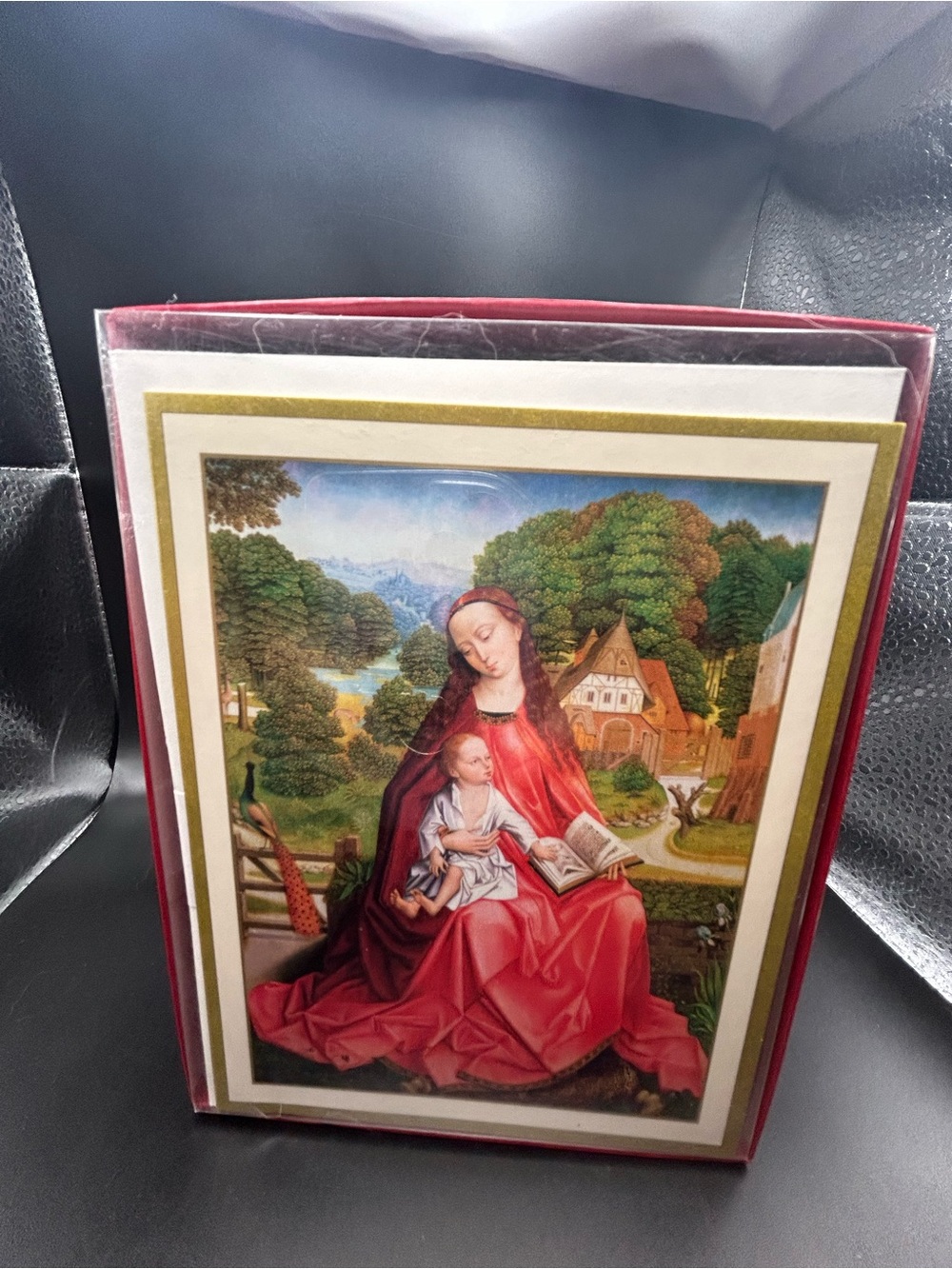 Madonna & Child In Garden 15 Vintage Cards New In Box